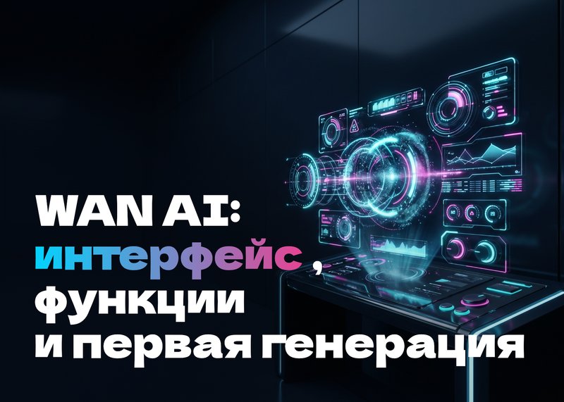  WAN AI: интерфейс, функции и первая генерация видео