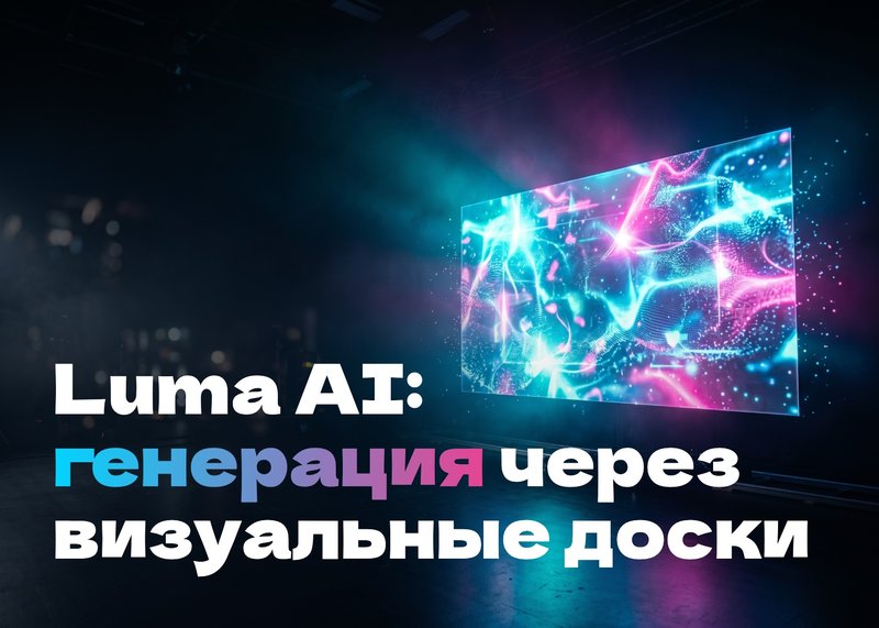 Luma AI: генерация через визуальные доски