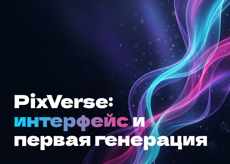 PixVerse: интерфейс и первая генерация